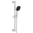 Brausestangenset 'Vitalio Comfort 110' chromfarben eckig 3 Strahlarten, 60 cm