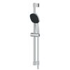 Brausestangenset 'Vitalio Comfort 110' chromfarben eckig 3 Strahlarten, 60 cm