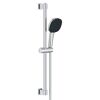 Brausestangenset 'Vitalio Comfort 110' chromfarben eckig 3 Strahlarten, 60 cm