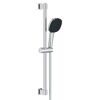 Brausestangenset 'Vitalio Comfort 110' chromfarben eckig 2 Strahlarten, 60 cm