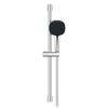 Brausestangenset 'Vitalio Comfort 110' chromfarben eckig 2 Strahlarten, 60 cm