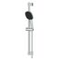 Brausestangenset 'Vitalio Comfort 110' chromfarben eckig 2 Strahlarten, 60 cm