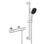 Thermostat-Brausegarnitur 'Precision Trend' chromfarben 3 Strahlarten, 60 cm
