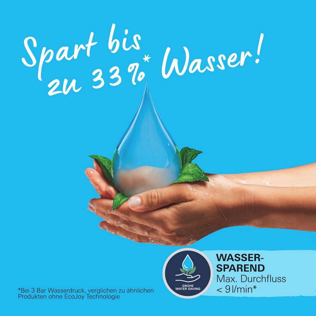 Brausestangenset 'Vitalio Start 110' chromfarben 2 Strahlarten, 90 cm