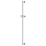 Brausestange 'Vitalio Universal' chromfarben 90 cm