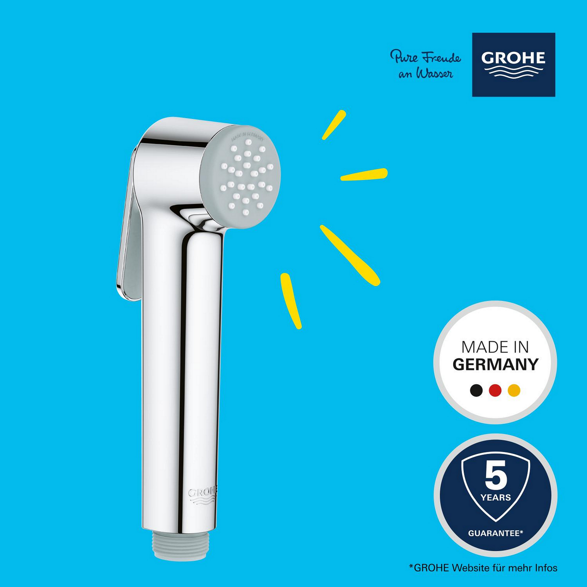 Handbrause 'Vitalio Trigger Spray 30' chromfarben 1 Strahlart
