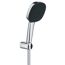 Wandhalterset 'Vitalio Comfort 110' chrom/schwarz 2 Strahlarten