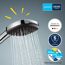 Wandhalterset 'Vitalio Comfort 110' chrom/schwarz 2 Strahlarten