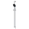 Brausestangenset 'Vitalio Comfort 110' chromfarben eckig 2 Strahlarten, 90 cm