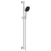 Brausestangenset 'Vitalio Comfort 110' chromfarben eckig 2 Strahlarten, 90 cm