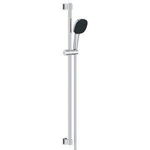 Brausestangenset 'Vitalio Comfort 110' chromfarben eckig 2 Strahlarten, 90 cm