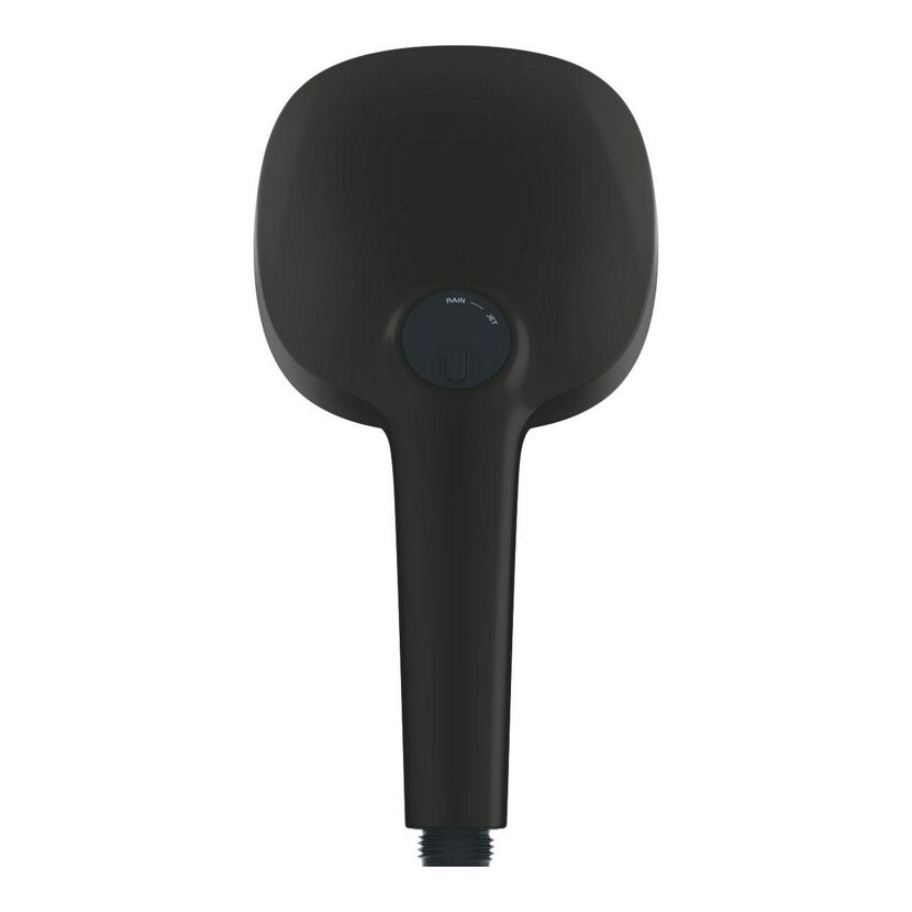 Schwarze Handbrause mit Regler