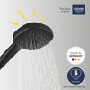 Handbrause 'Vitalio Comfort 110' matt schwarz 2 Strahlarten