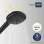 Handbrause 'Vitalio Comfort 110' matt schwarz 2 Strahlarten