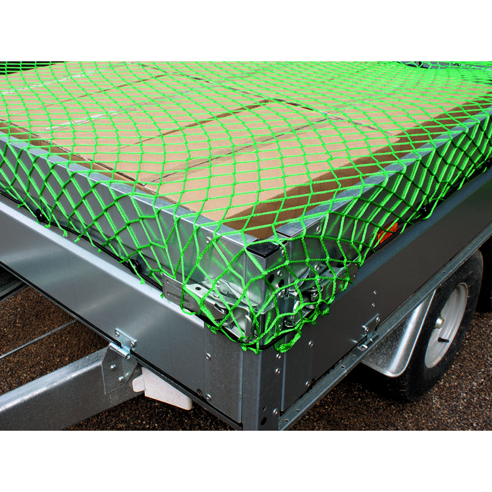 Abdecknetz für Anhänger grün 150 x 220 cm