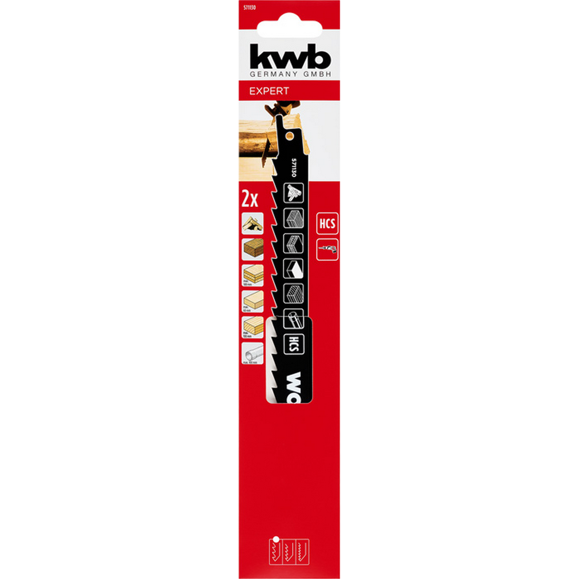 HCS-Säbelsägeblatt-Set 229 mm 2-teilig