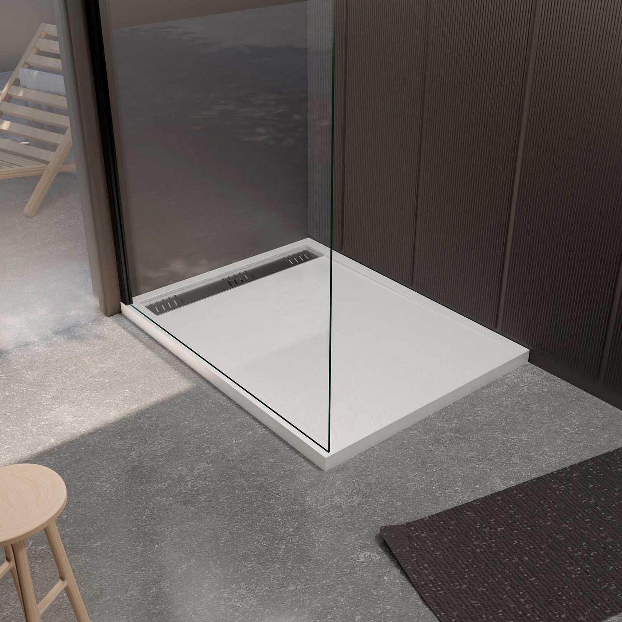 Duschwanne 'Goliath' weiß 90 x 120 cm