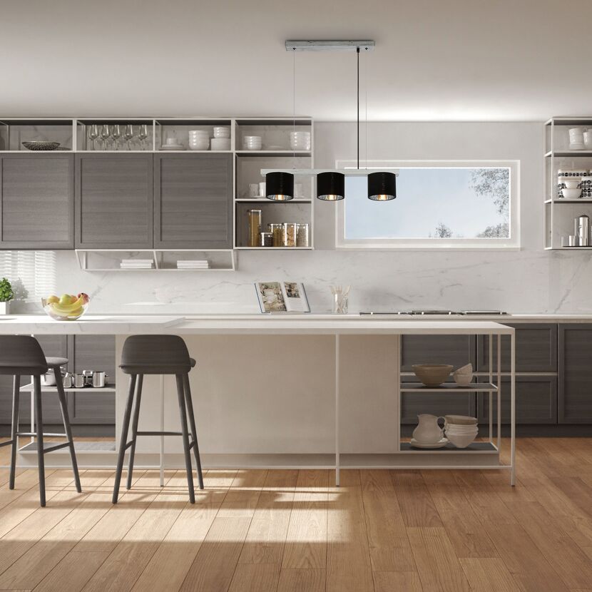 Pendelleuchte 'Luri' silber 25 W
