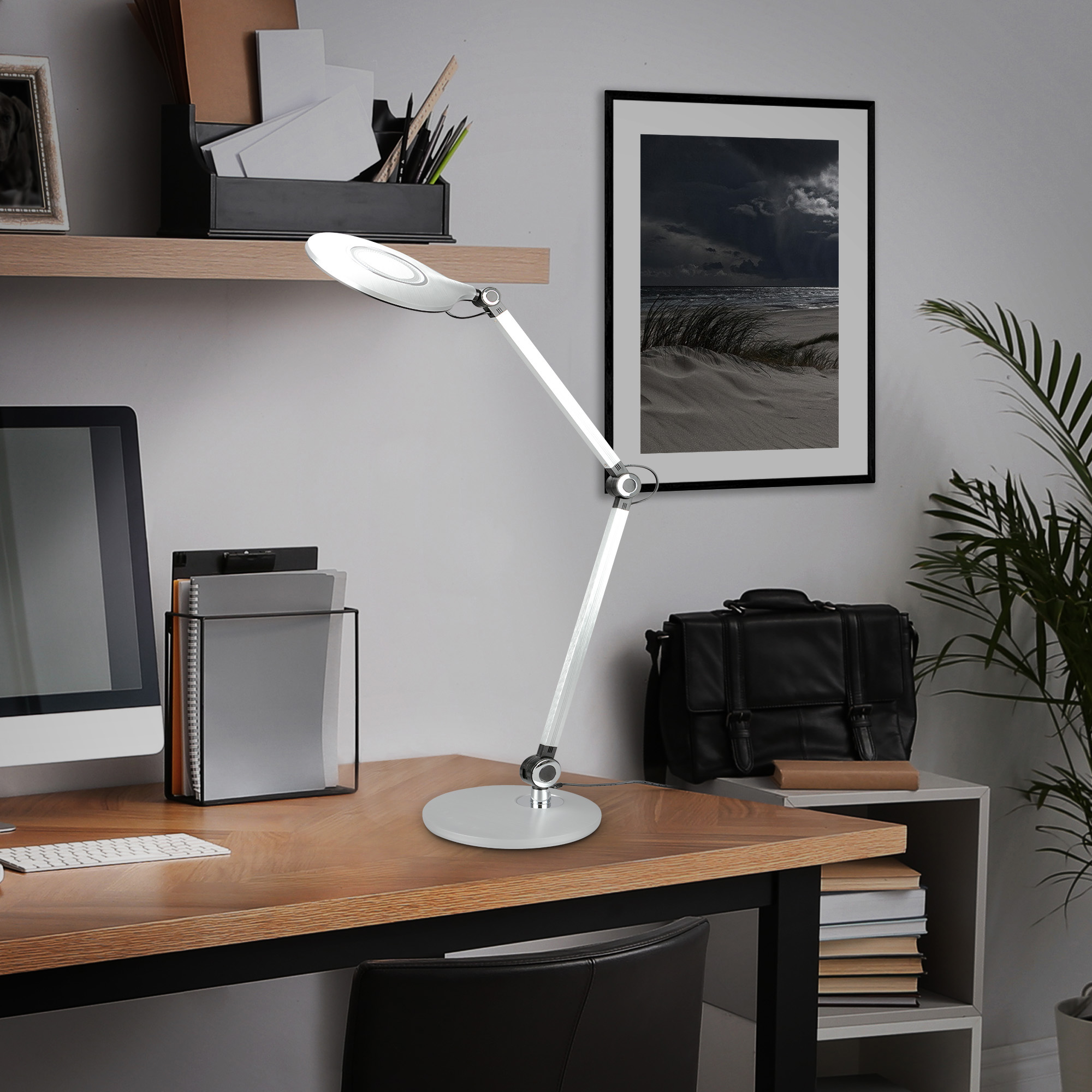 LED-Schreibtischleuchte 'Office' silber 7 W