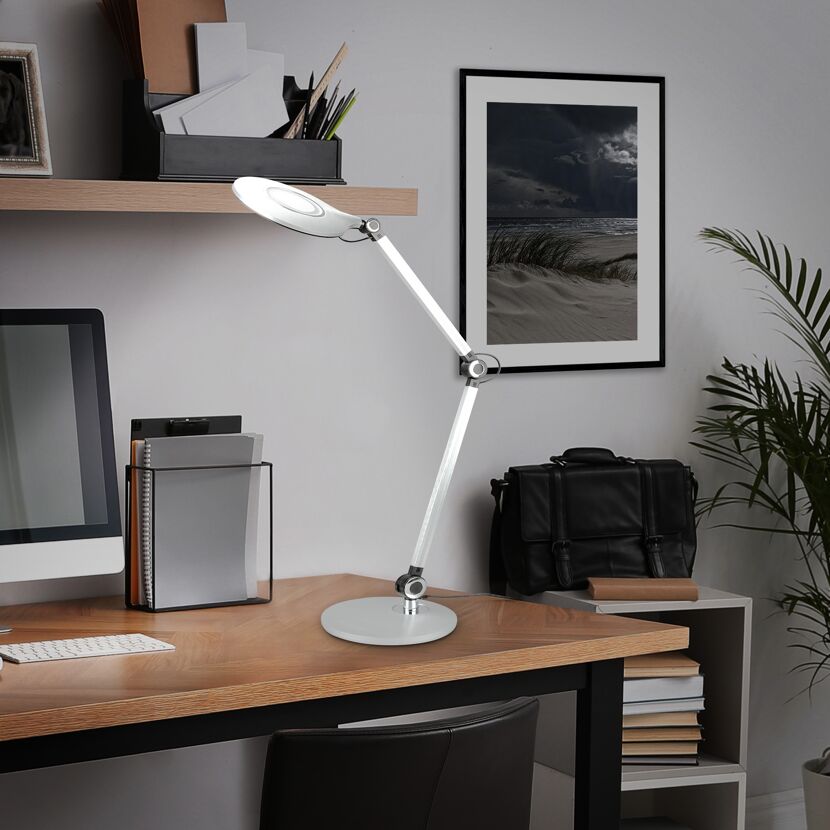 LED-Schreibtischleuchte 'Office' silber 7 W