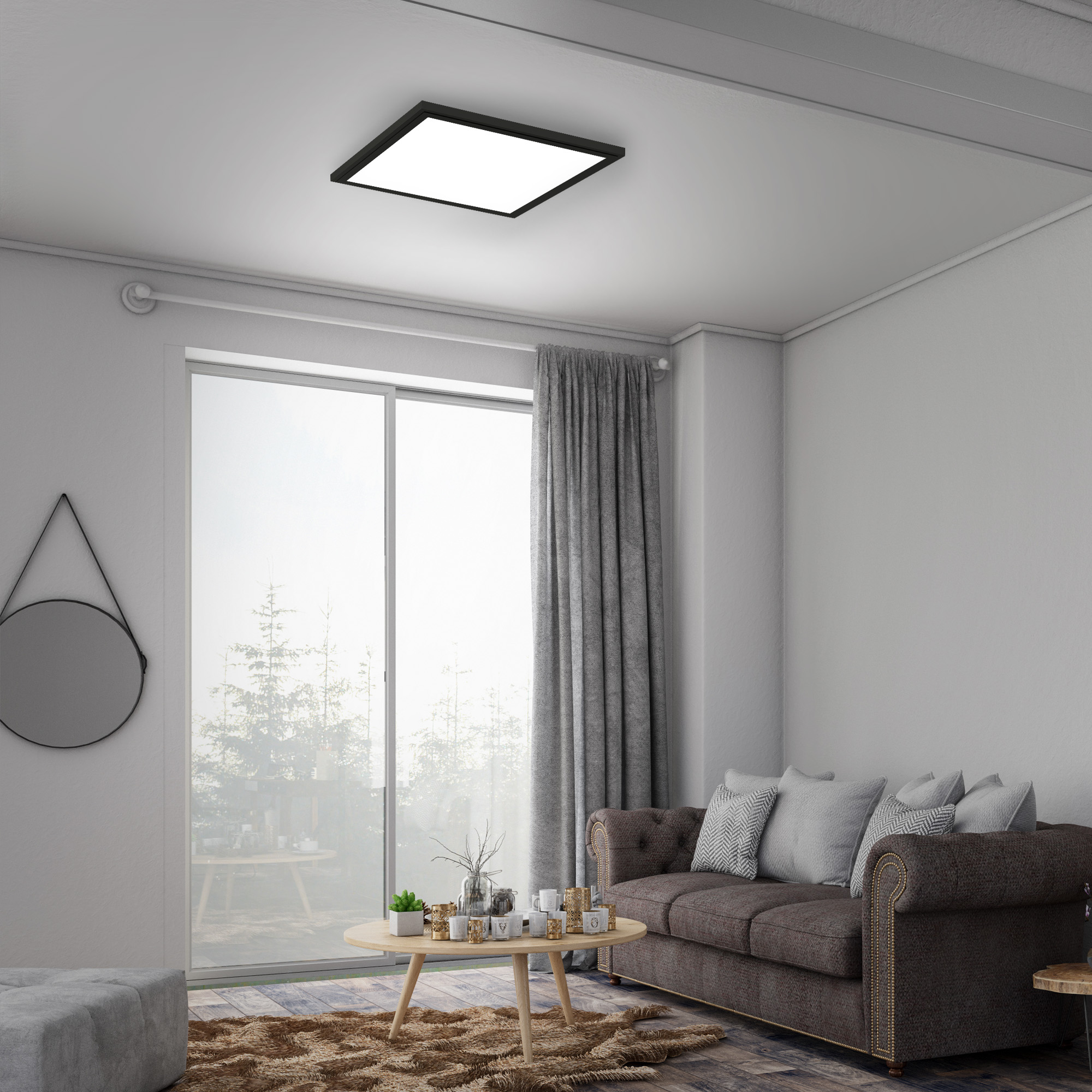 LED-Panel 'Simple' schwarz 12 W