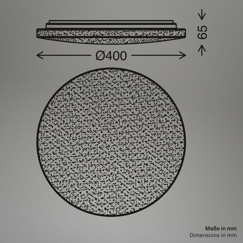 LED-Wand- und Deckenleuchte 'Case' weiß Ø 40 x 6,5 cm