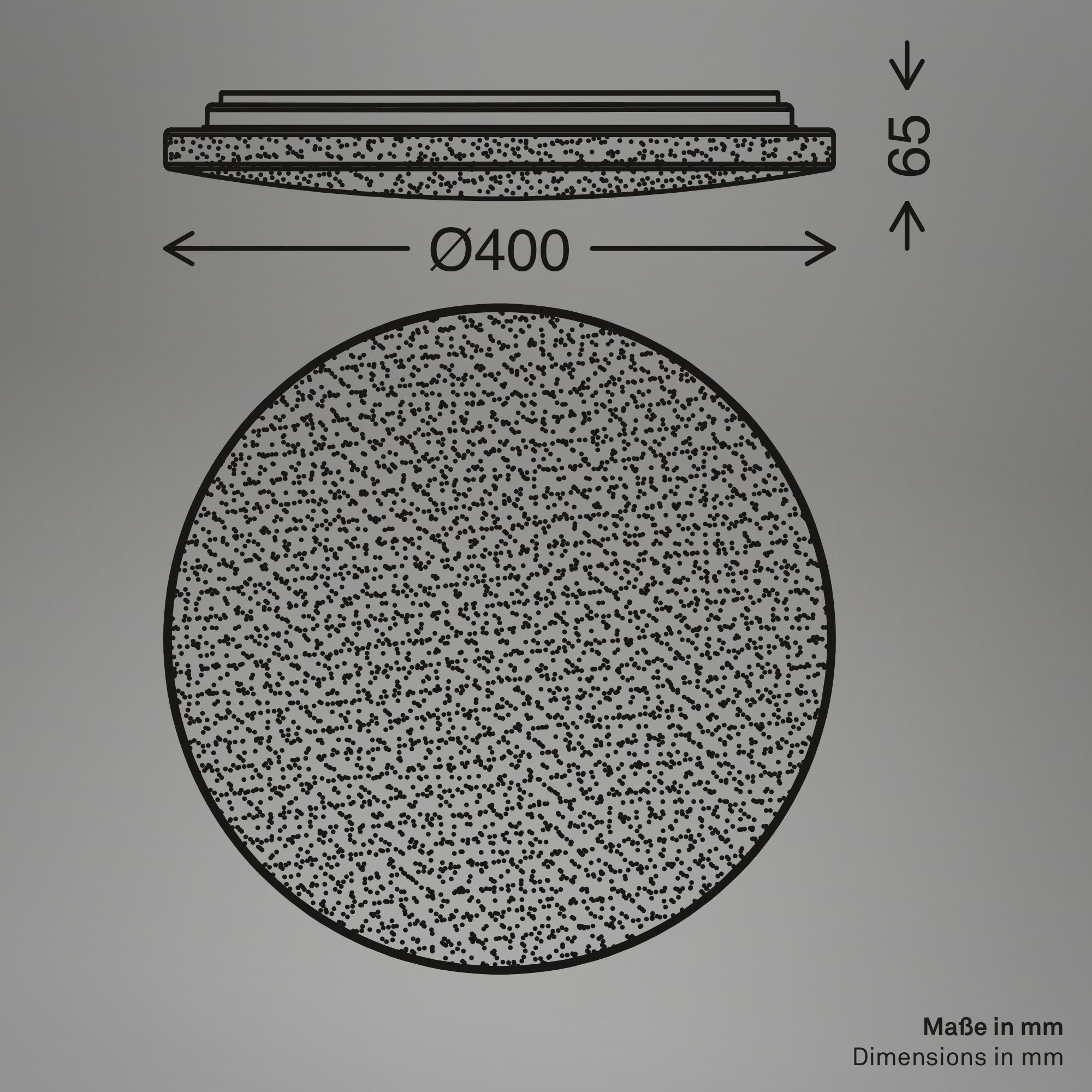LED-Wand- und Deckenleuchte 'Case' weiß Ø 40 x 6,5 cm