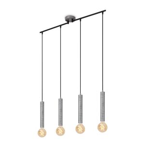 Pendelleuchte 'Longa' silber 60 W
