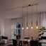 Pendelleuchte 'Longa' silber 60 W