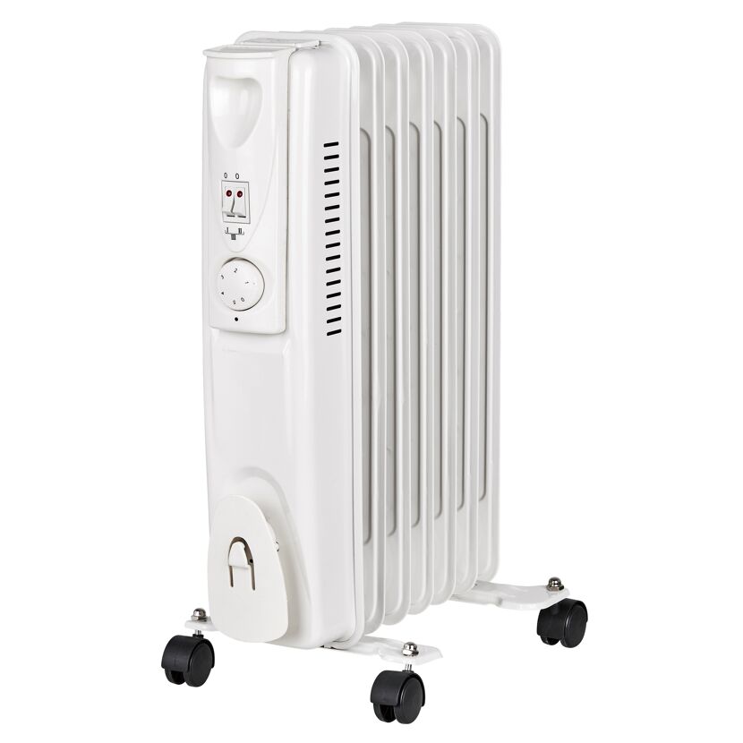 Ölradiator weiß 7 Rippen 1500 W