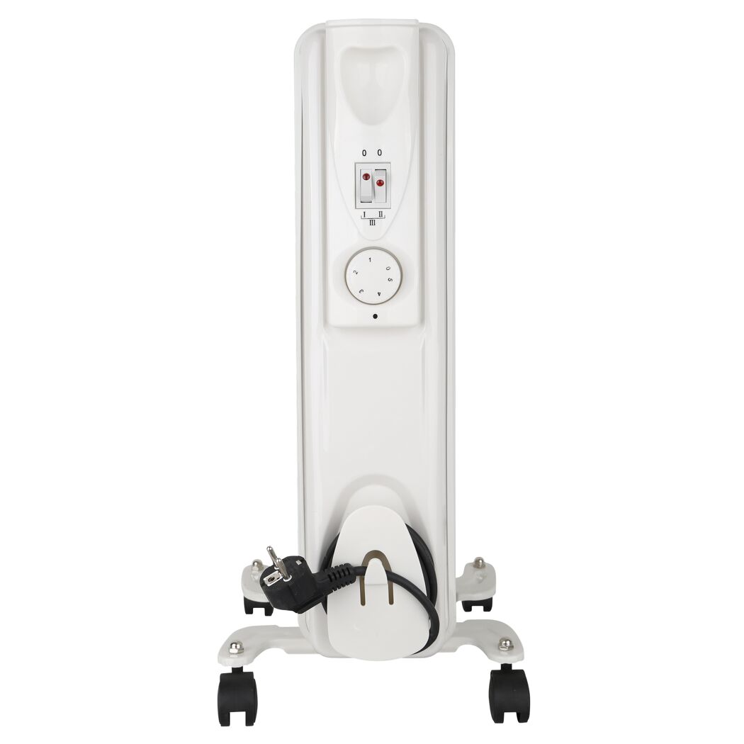 Ölradiator weiß 7 Rippen 1500 W