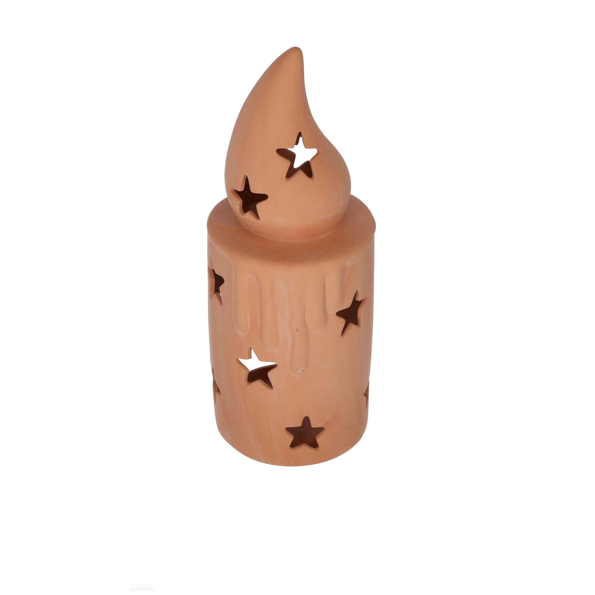 Deko-Kerze aus Ton 37 cm