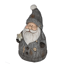 Dekofigur 'Weihnachtsmann' grau 47 cm