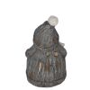 Dekofigur 'Weihnachtsmann' grau 47 cm