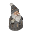 Dekofigur 'Weihnachtsmann' grau 47 cm