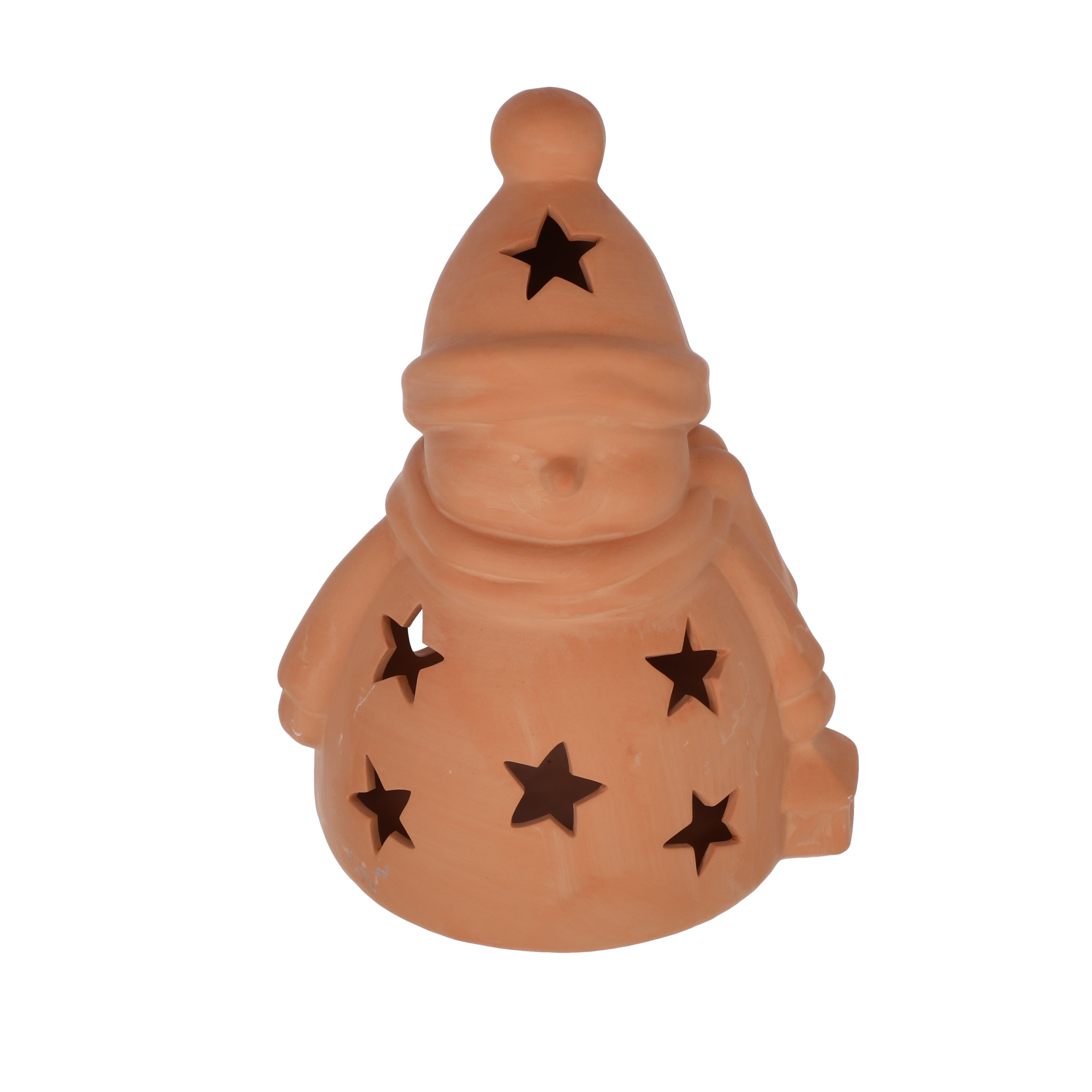 Deko-Schneemann aus Ton 29 cm