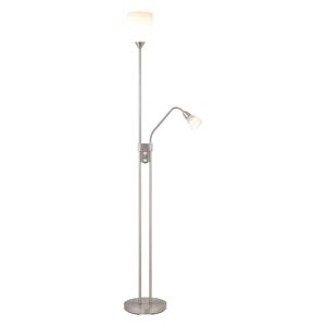 Stehleuchte 'Michelle' silber 2-flammig 180 cm