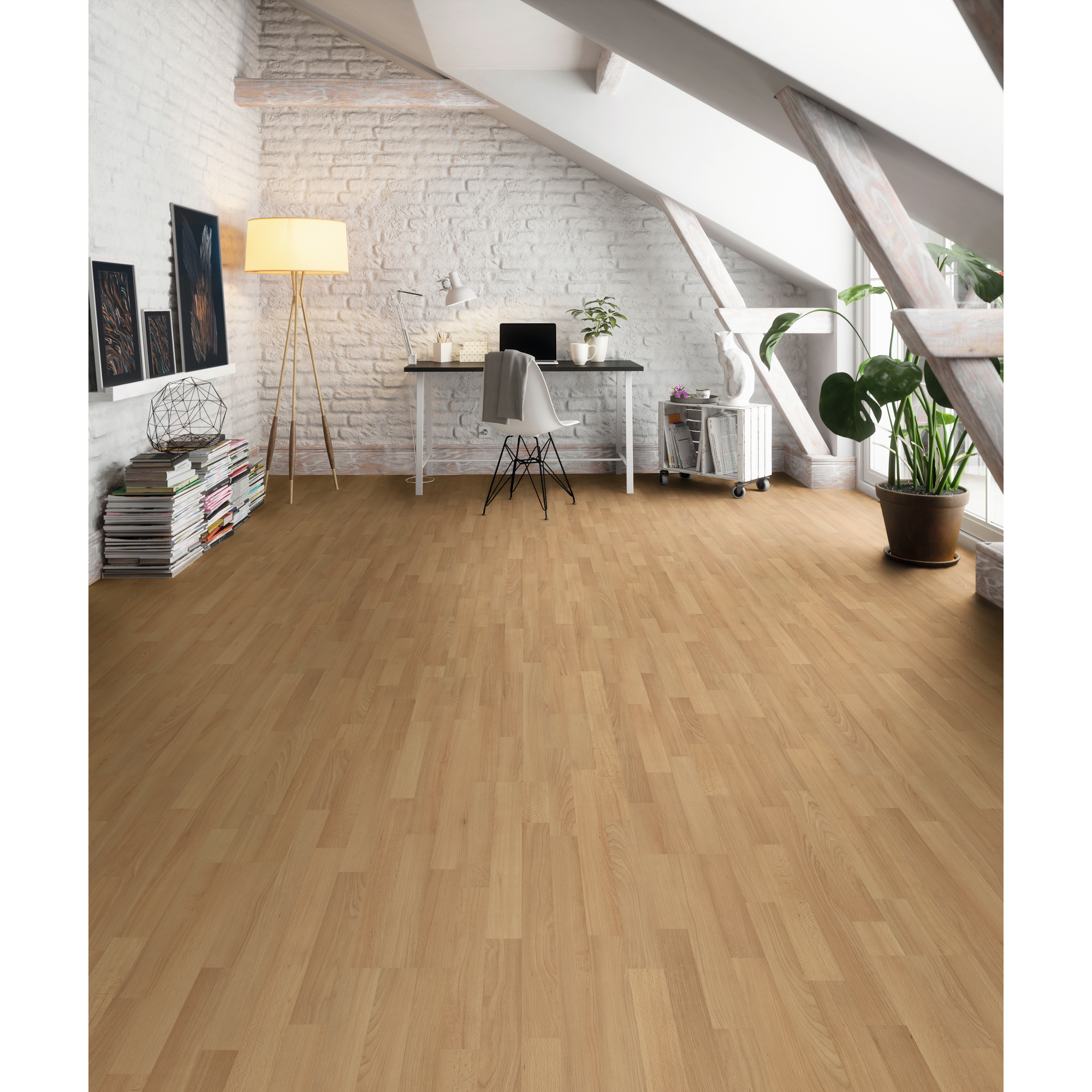 Laminat 'Buche' buchefarben 6 mm