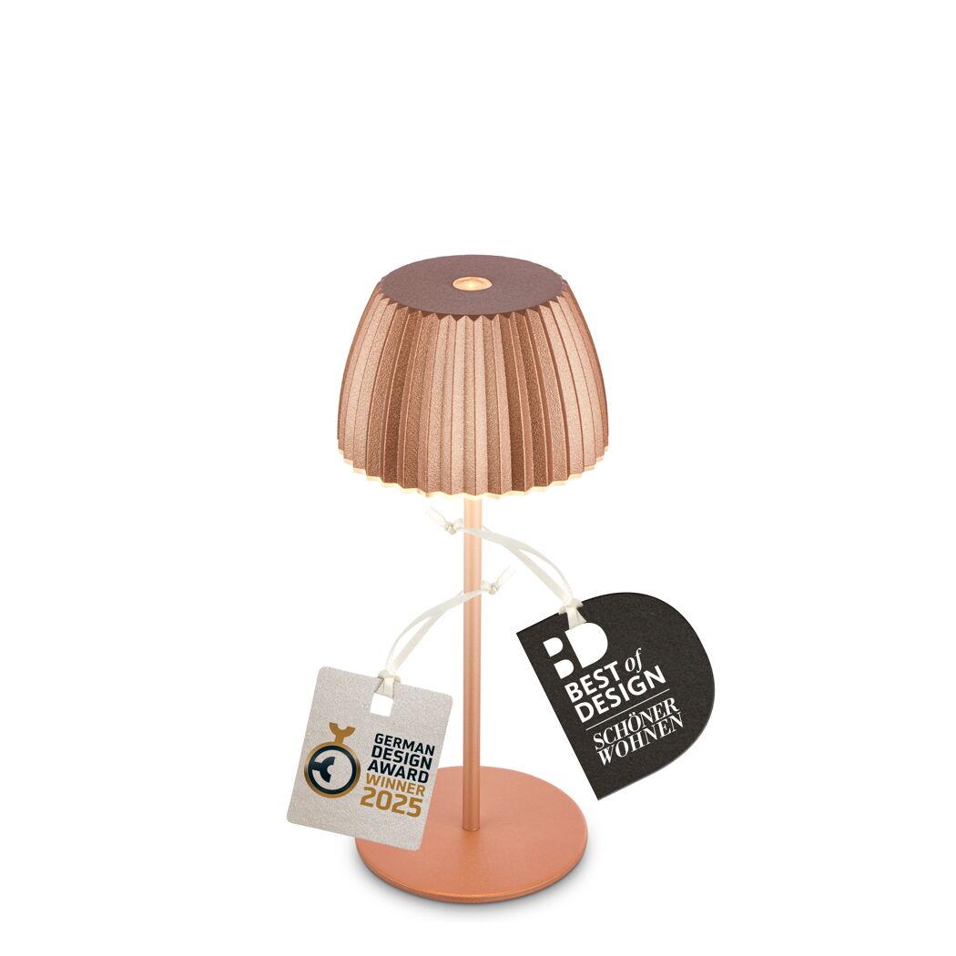 LED-Tischlampe 'Riffle' dimmbar 1,5 W 150 lm Ø 8,5 x 20 cm