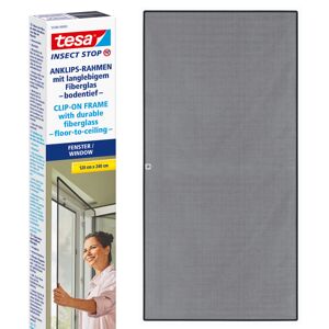 Insect Stop mit Anklipsrahmen schwarz 120 x 240 cm