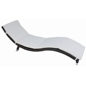 Sonnenliege 'Caracas' hellgrau/anthrazit 59 x 62 x 195 cm