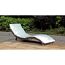 Sonnenliege 'Caracas' hellgrau/anthrazit 59 x 62 x 195 cm
