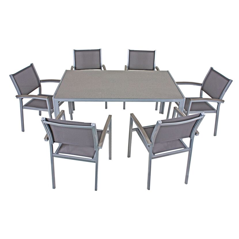 Gartenmöbelset 'Grace' für 6 Personen Aluminium