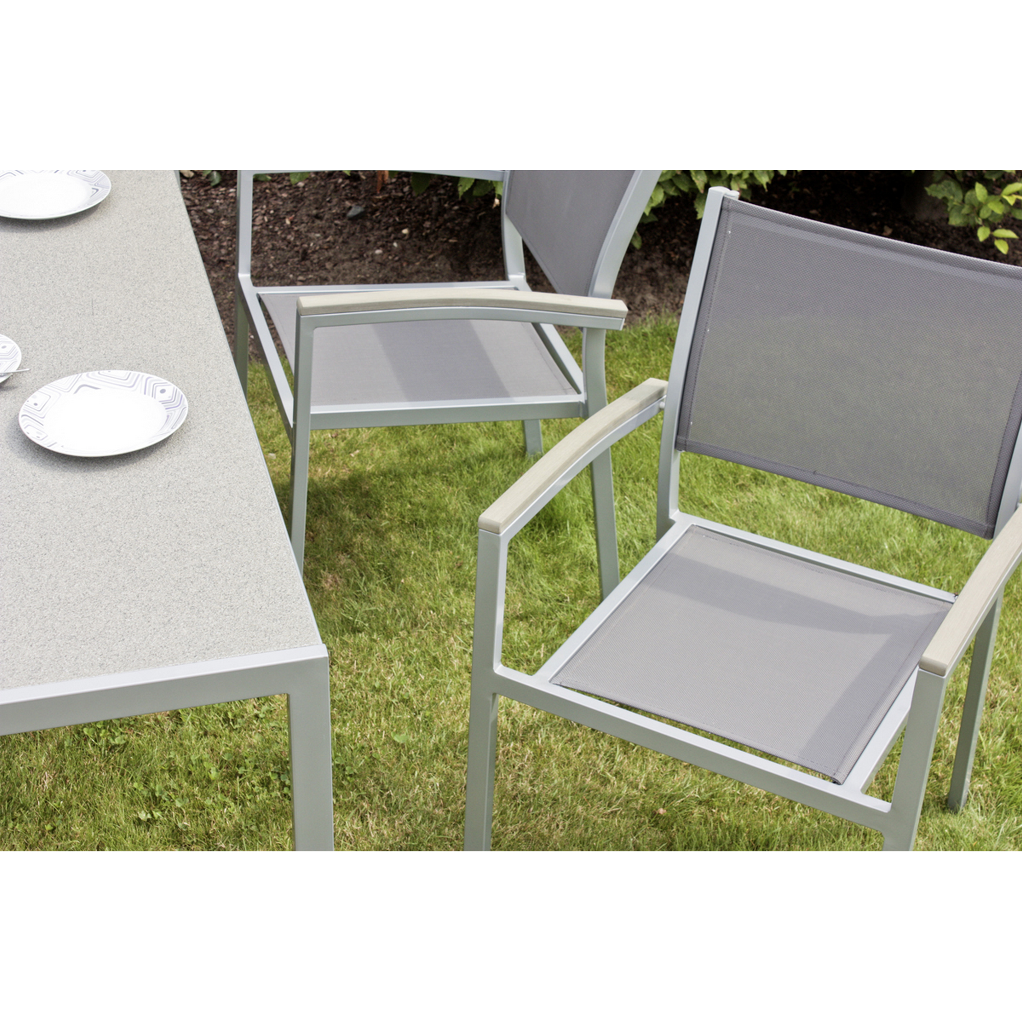 Gartenmöbelset 'Grace' für 6 Personen Aluminium