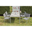 Gartenmöbel-Set 'Grace' grau 7-teilig