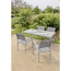 Gartenmöbel-Set 'Grace' grau 7-teilig