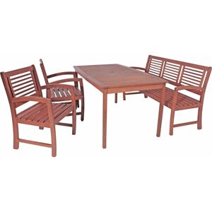 Gartenmöbel-Set 'Madison' braun 4-teilig