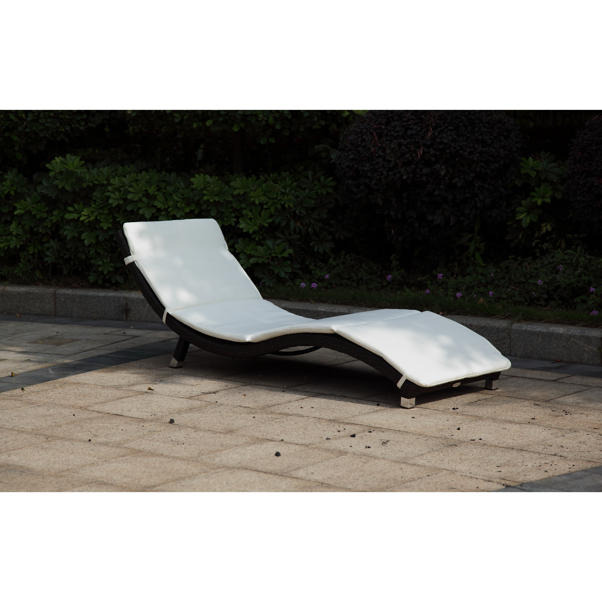 Sonnenliegen-Set 'Caracas' hellgrau 2-teilig