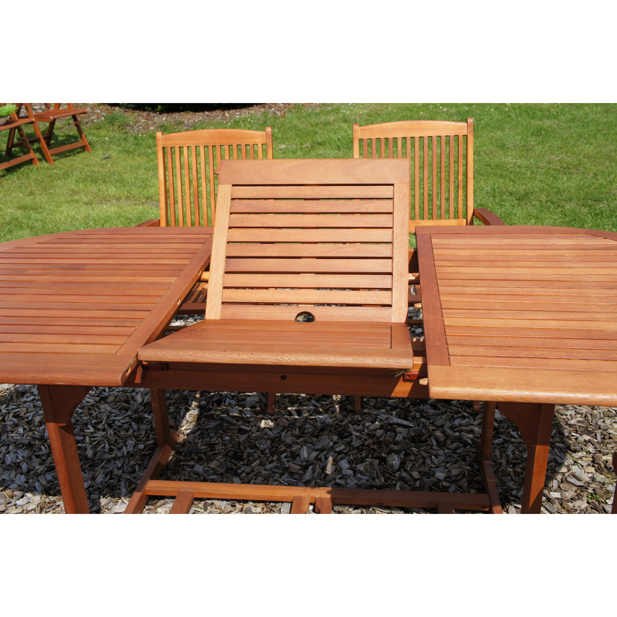 Gartenmöbelset 'Stockholm' für 6 Personen Eukalyptusholz