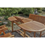 Gartenmöbel-Set 'Stockholm' braun 7-teilig